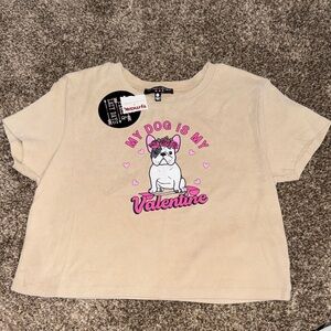 Love, Peace, & Lazy Days Crop Top - My Dog is My Valentine